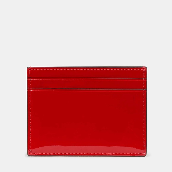 NWT Kate Spade Bridget Patent Small Slim Card Holder in KS Bright Red - Picture 3 of 9